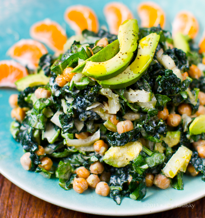 Image for Green Power Tower Salad. Tahini. Citrus. Protein.