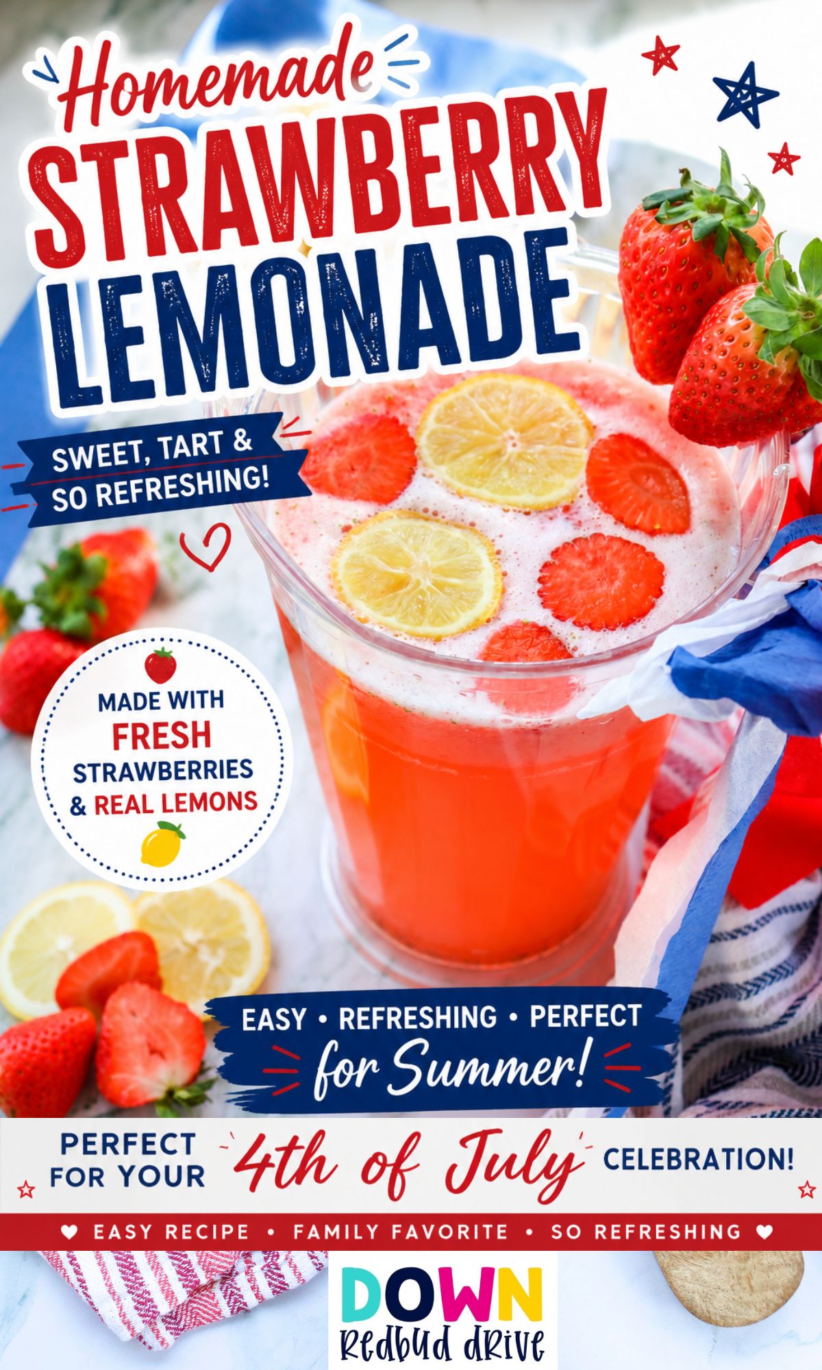 homemade strawberry lemonade recipe