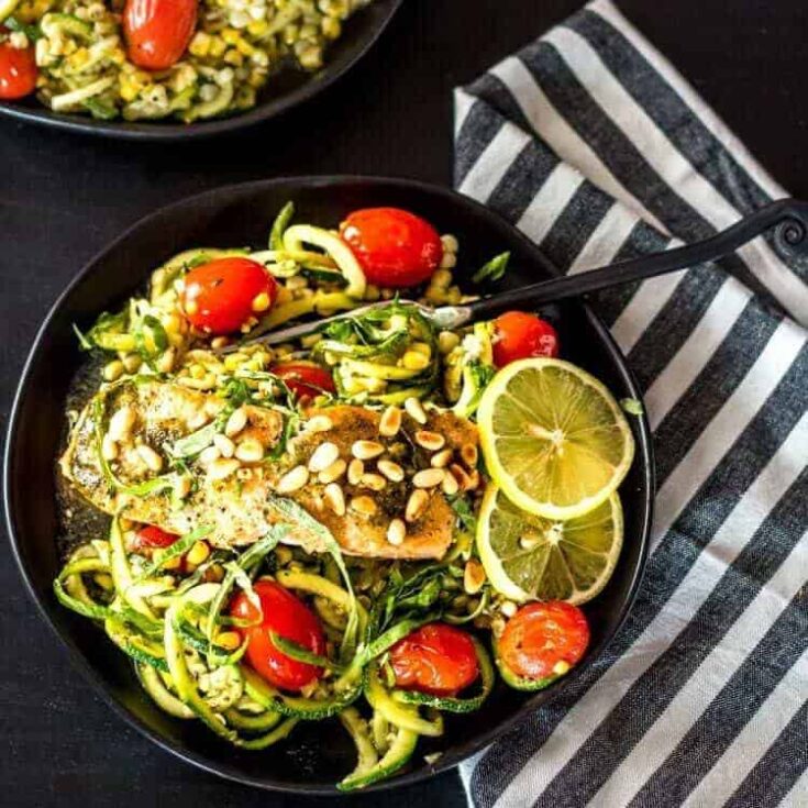 Image for Quick Salmon and Zoodles in Parchment