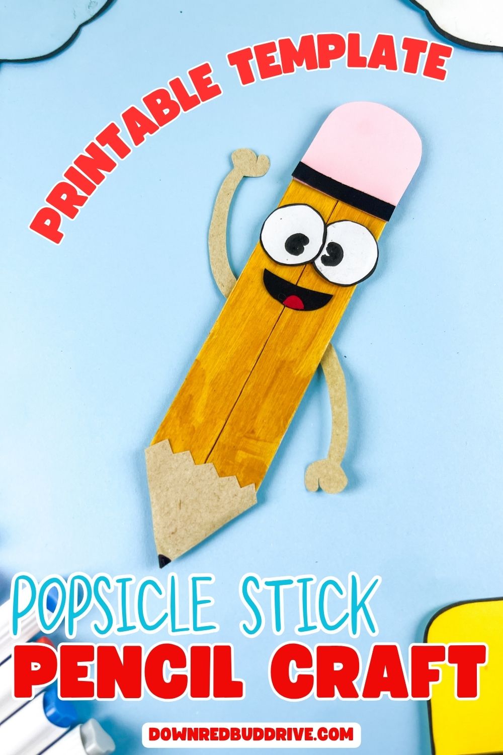 popsicle stick pencil back to school craft