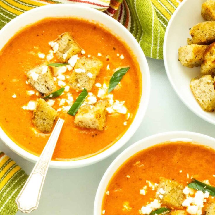 Image for 5-Minute Roasted Red Pepper & Tomato Soup
