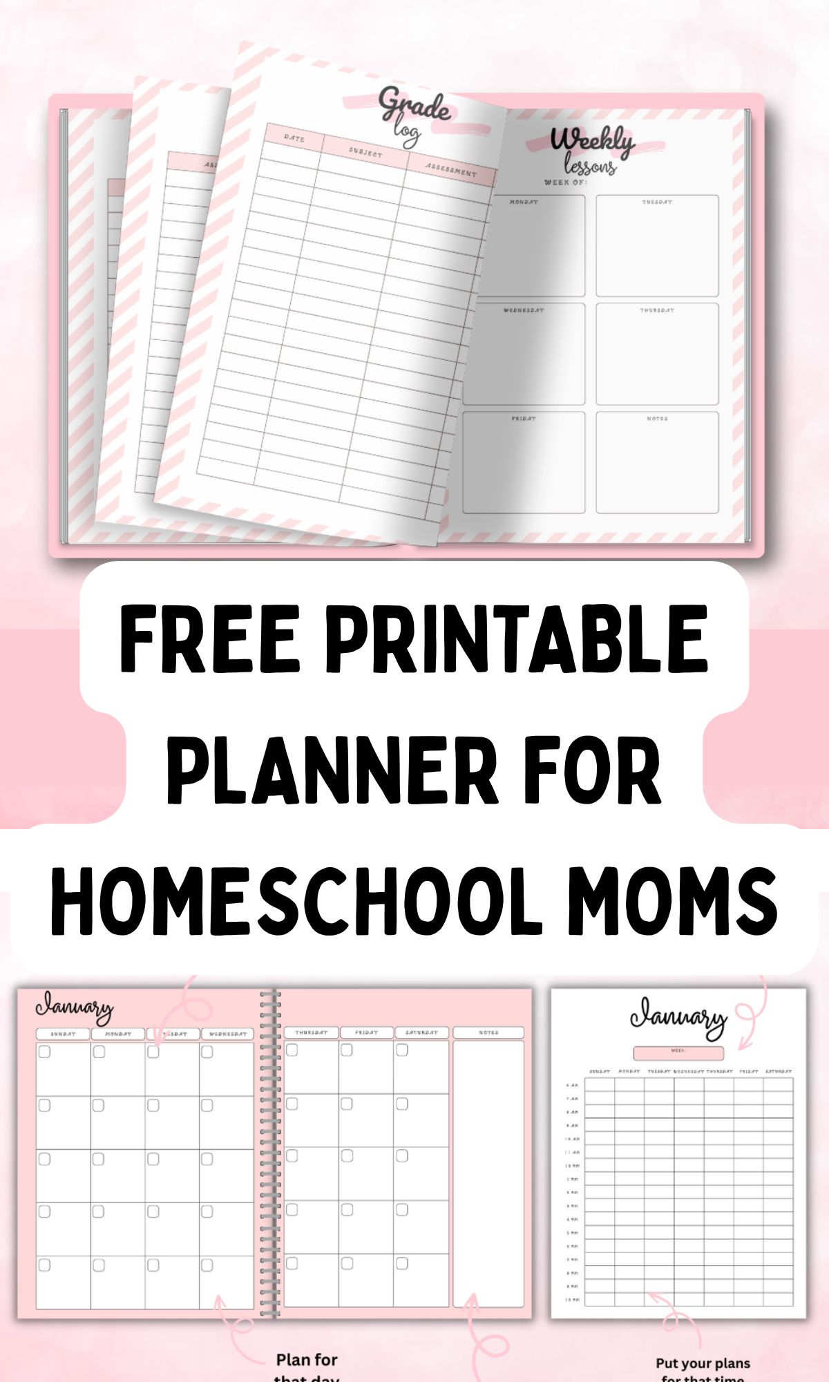free printable homeschool planner