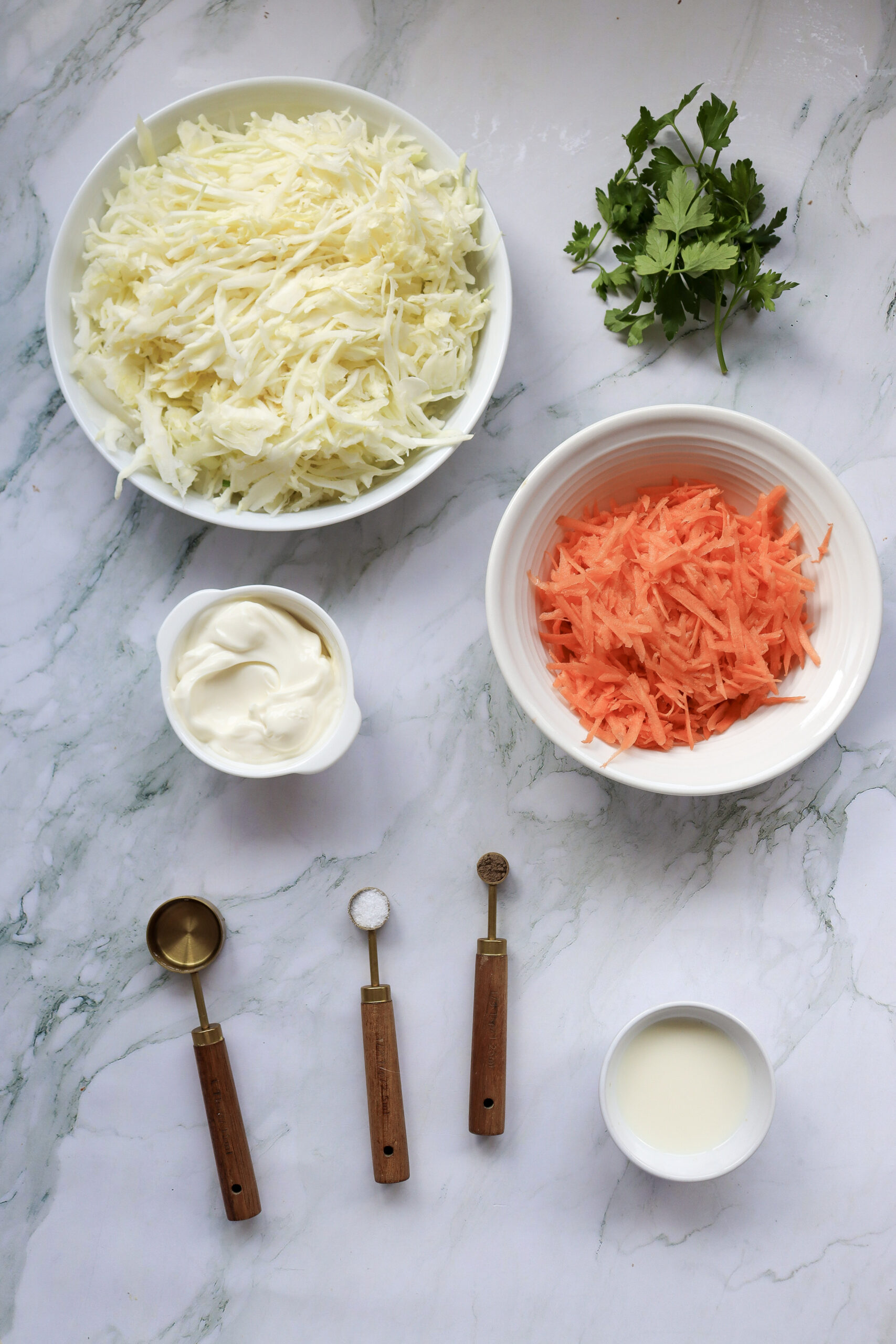 ingredients for coleslaw