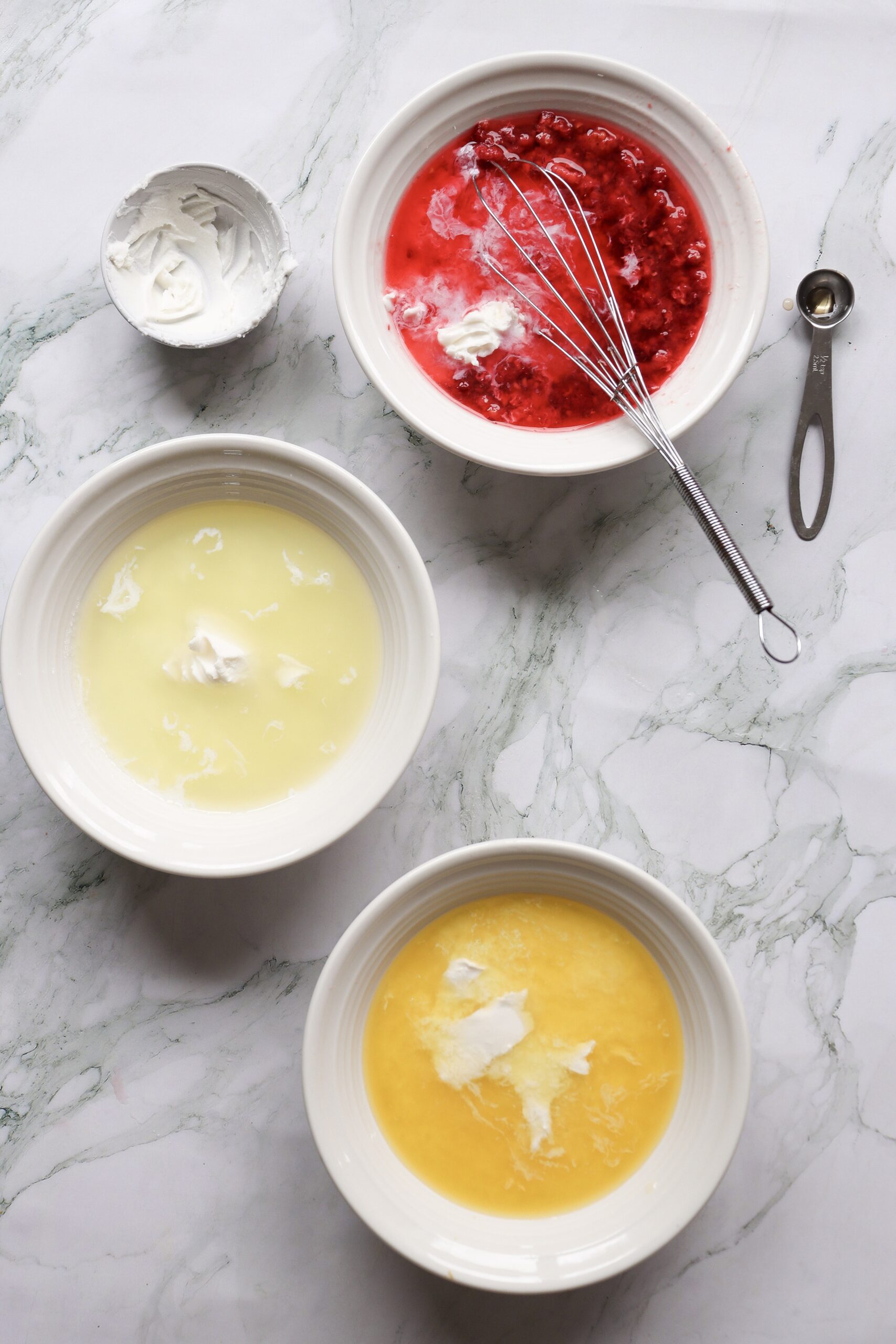 homemade rainbow sherbet ingredients