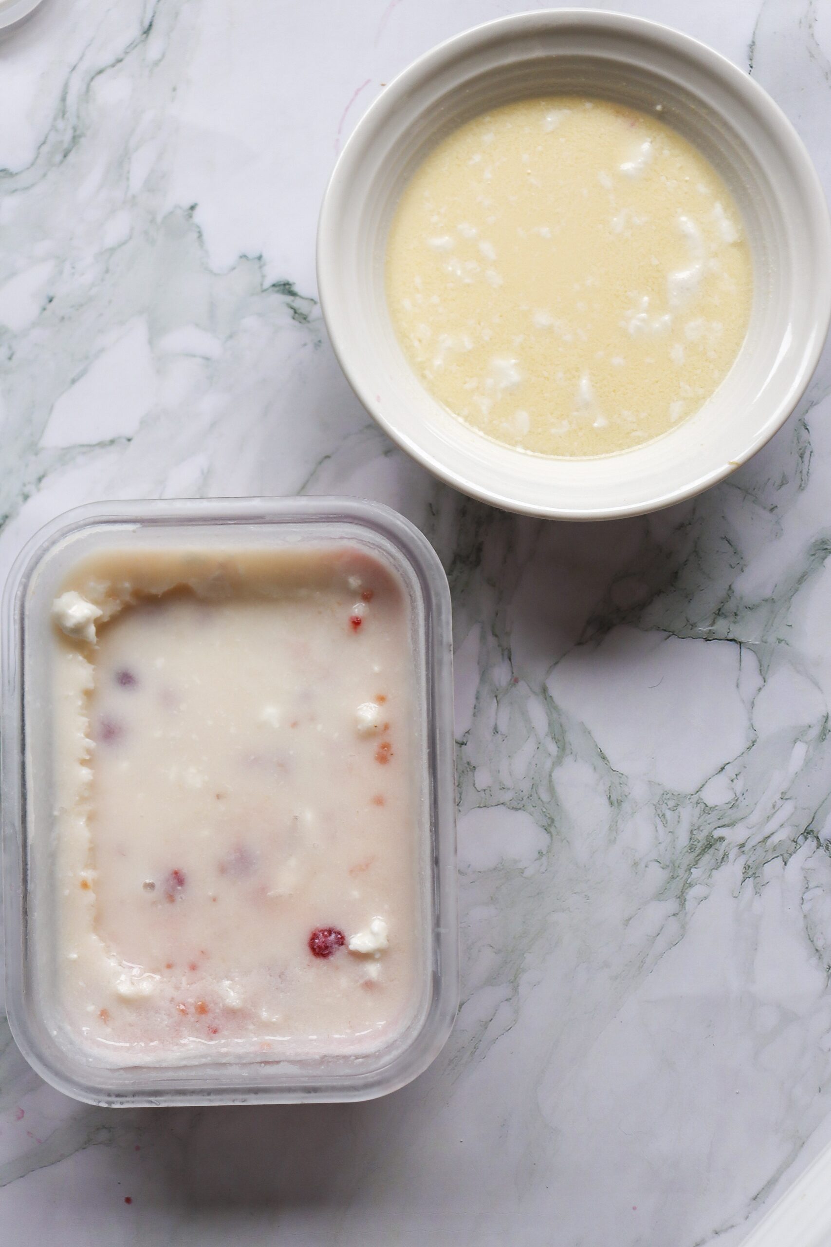 homemade rainbow sherbet ice cream