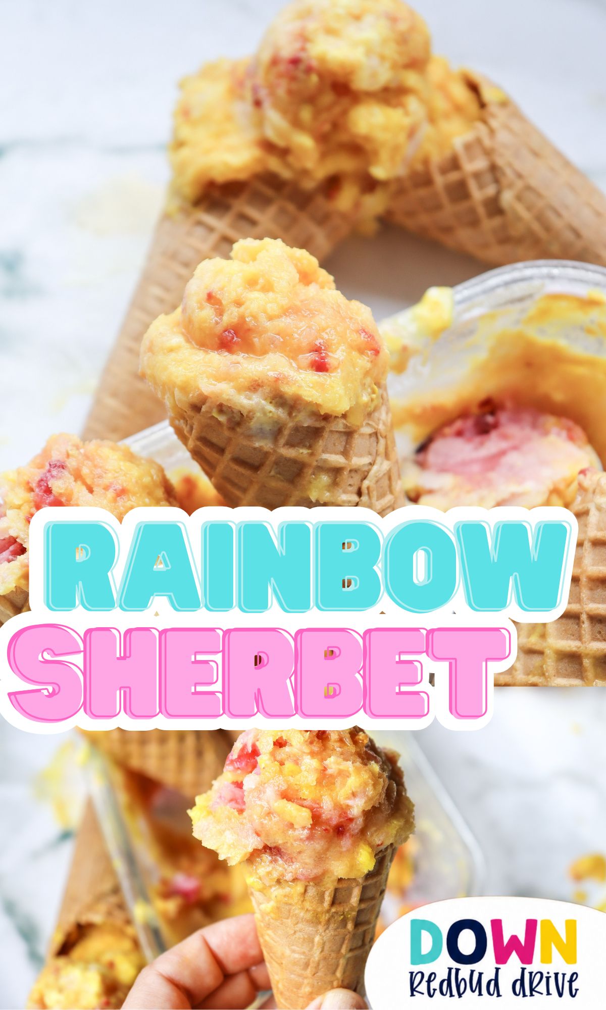 rainbow sherbet ingredients and recipe