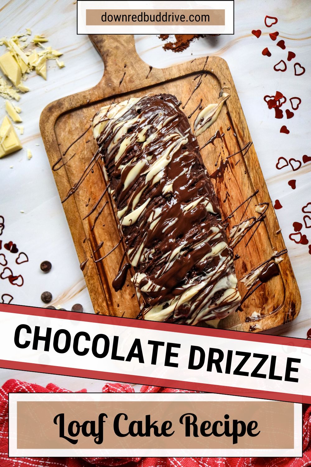 chocolate drizzle loaf cake