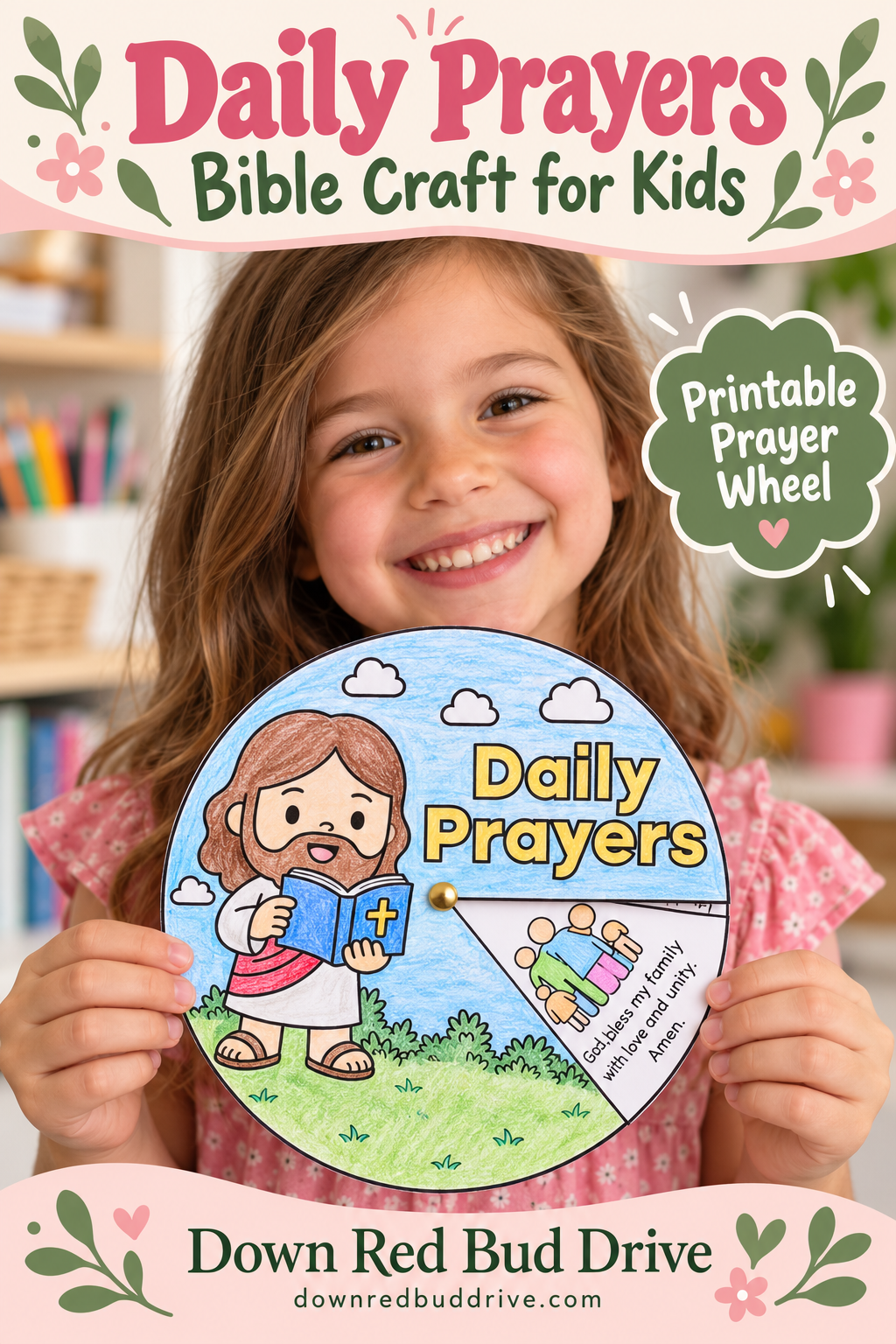 printable daily prayers bible craft for kids