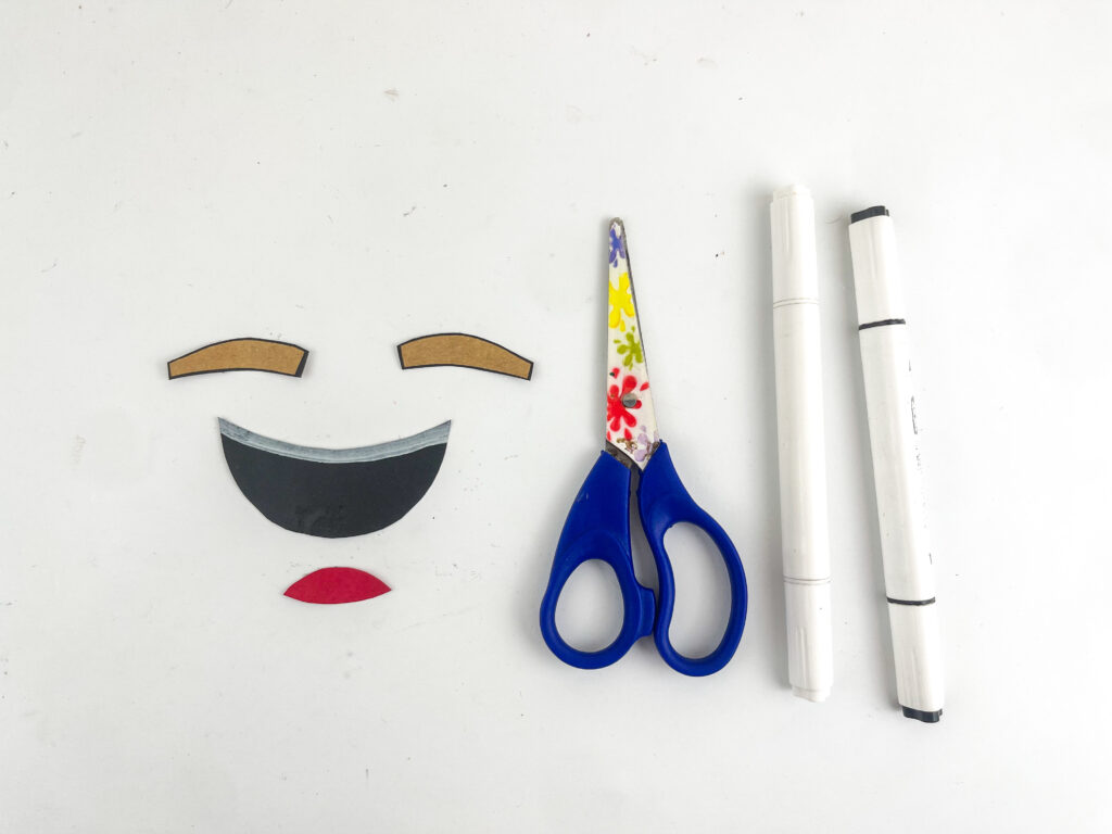 making paper bag pumpkin craft